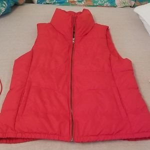 Old Navy fleece lined puffer vest